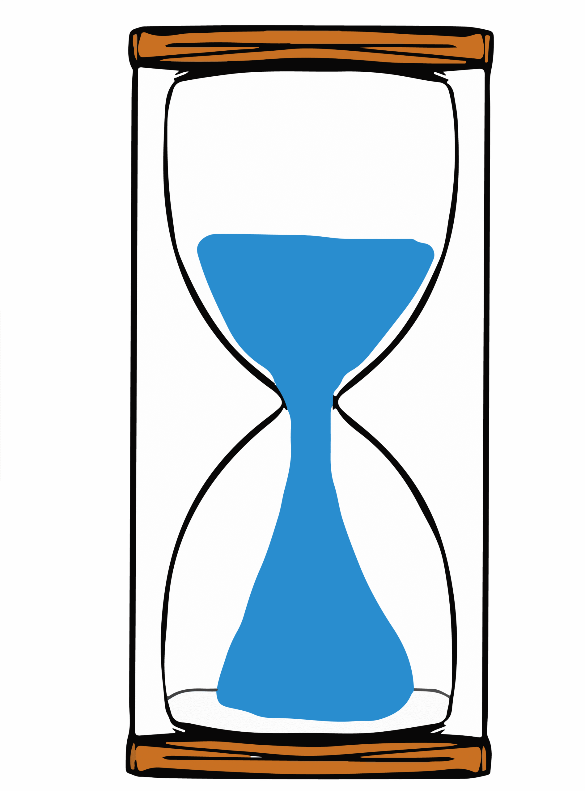 an hourglass